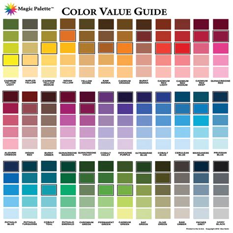 Magical palette color blending guide